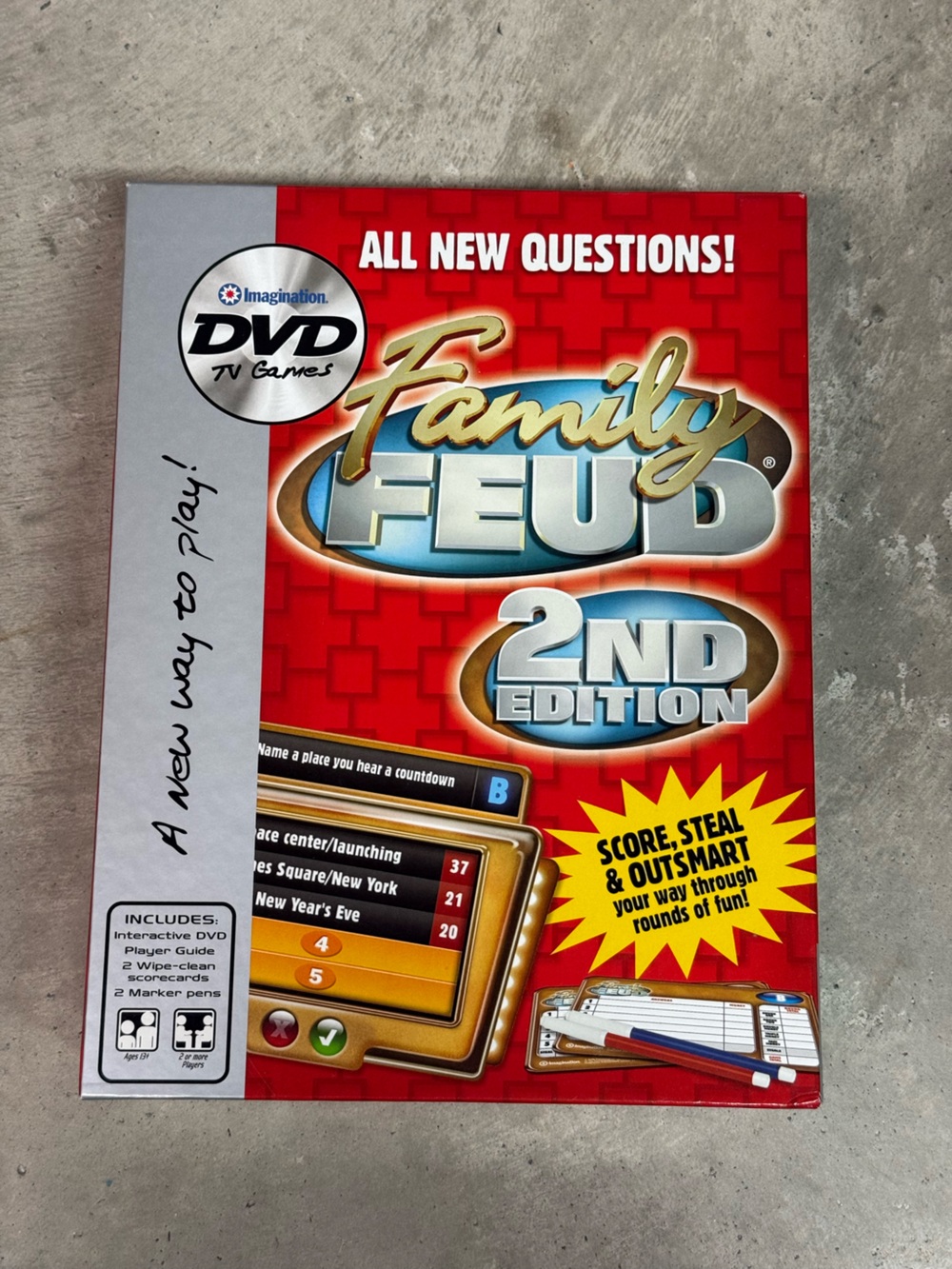 Imagination Family Feud 2nd Edition DVD TV Game - Red